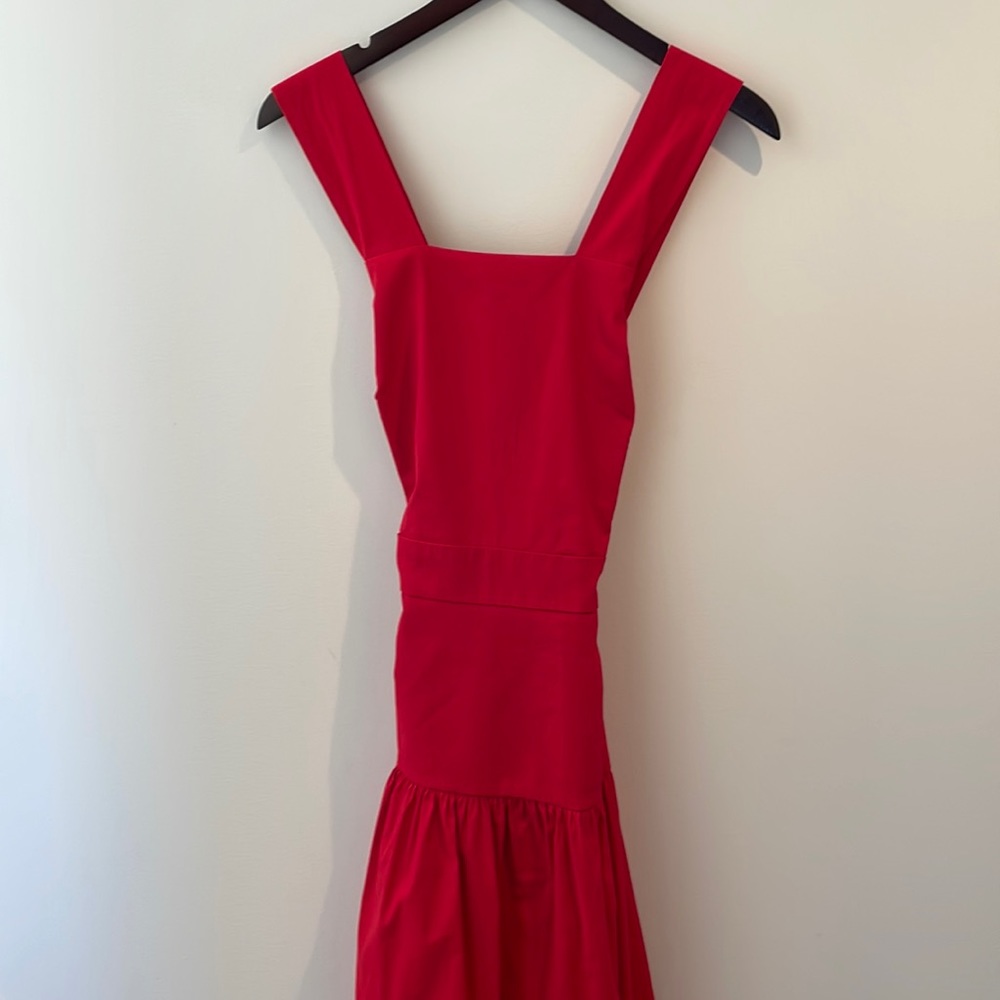 Red poplin dress Sea New York
